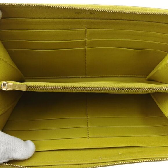 Celine long wallet bicolor leather Authentic USED - Picture 9 of 11